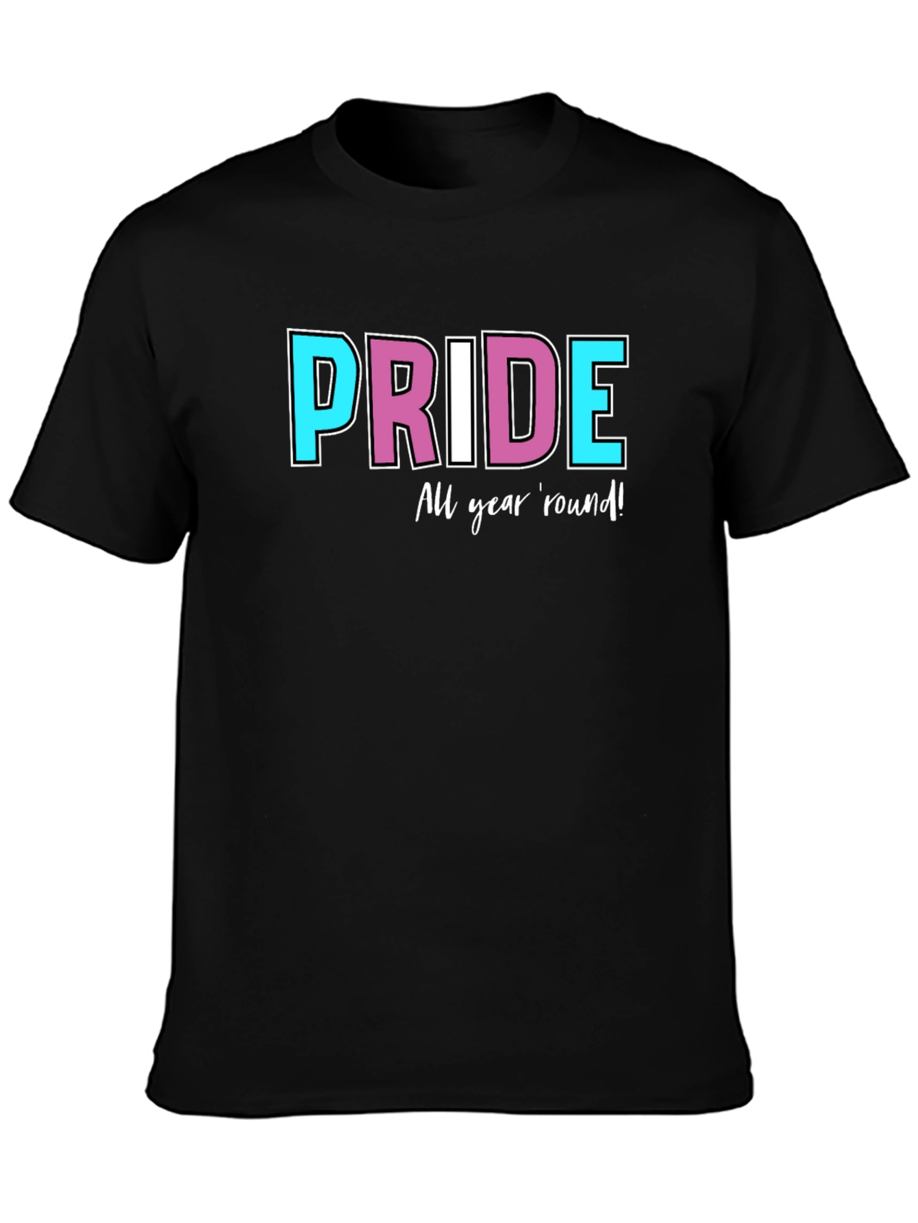 Pride All Year Round Black T-Shirt