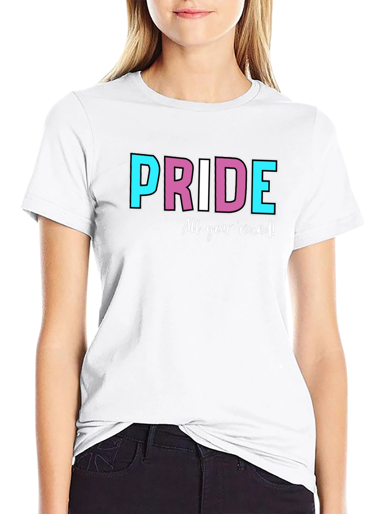 Pride All Year Round Black T-Shirt