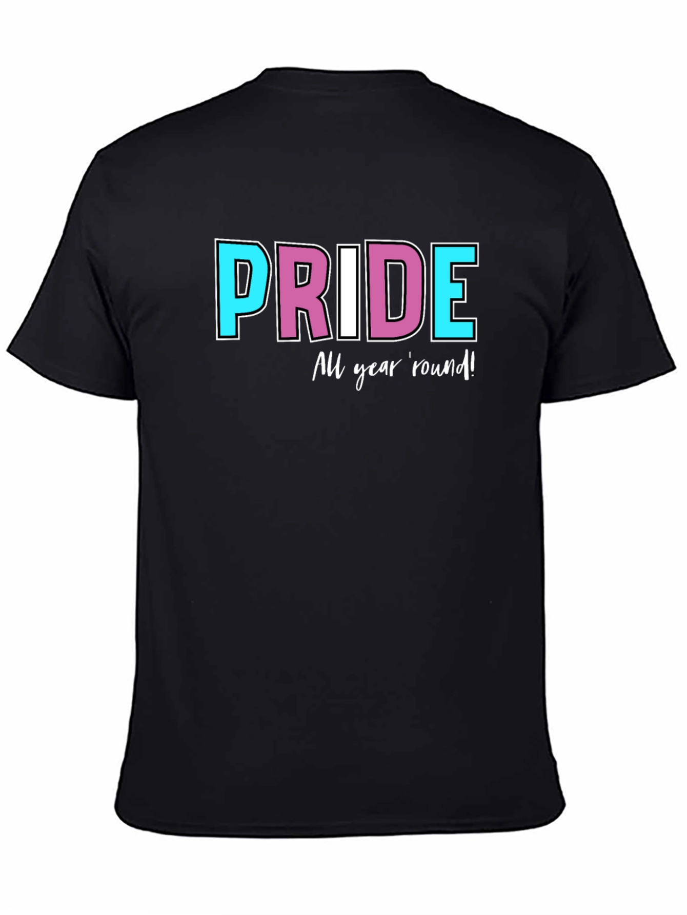 Pride All Year Round Black T-Shirt