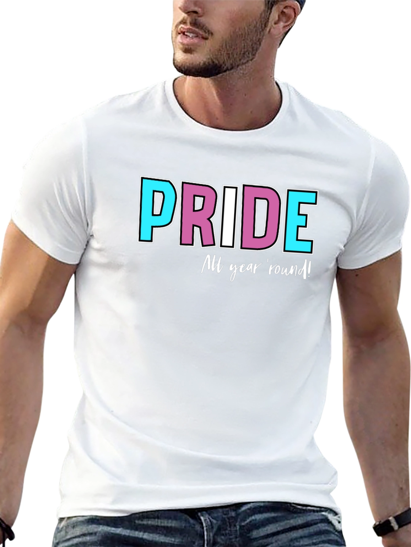 Pride All Year Round Black T-Shirt
