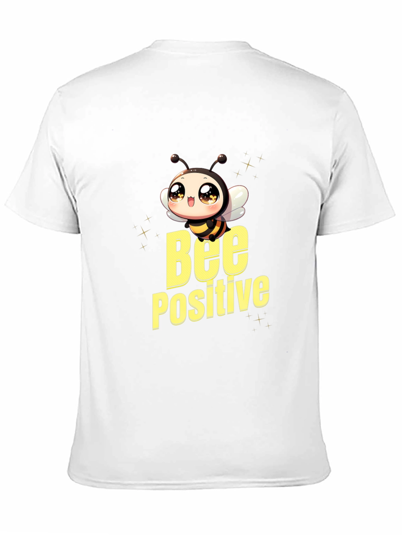Bee Positive Black T-Shirt - Cute Graphic Tee