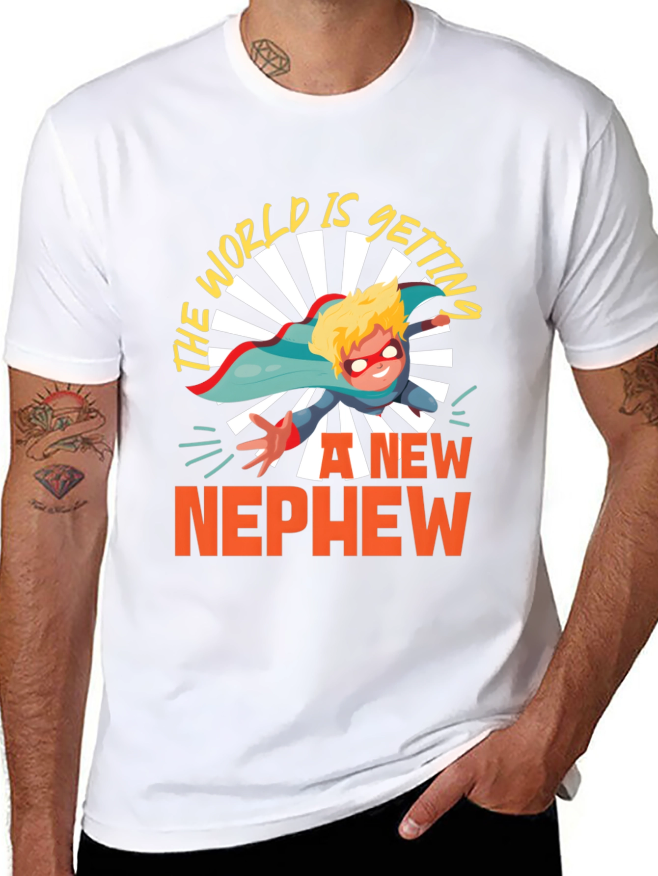New Nephew T-Shirt Superhero Gift