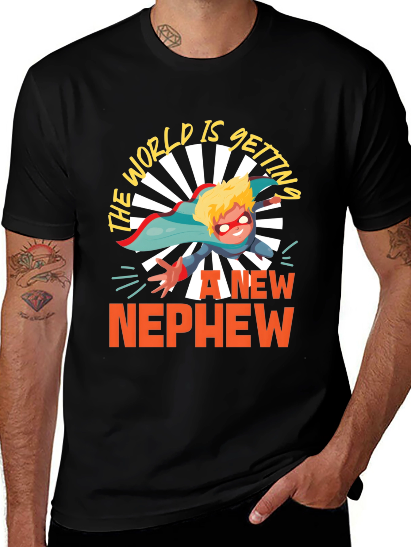 New Nephew T-Shirt Superhero Gift