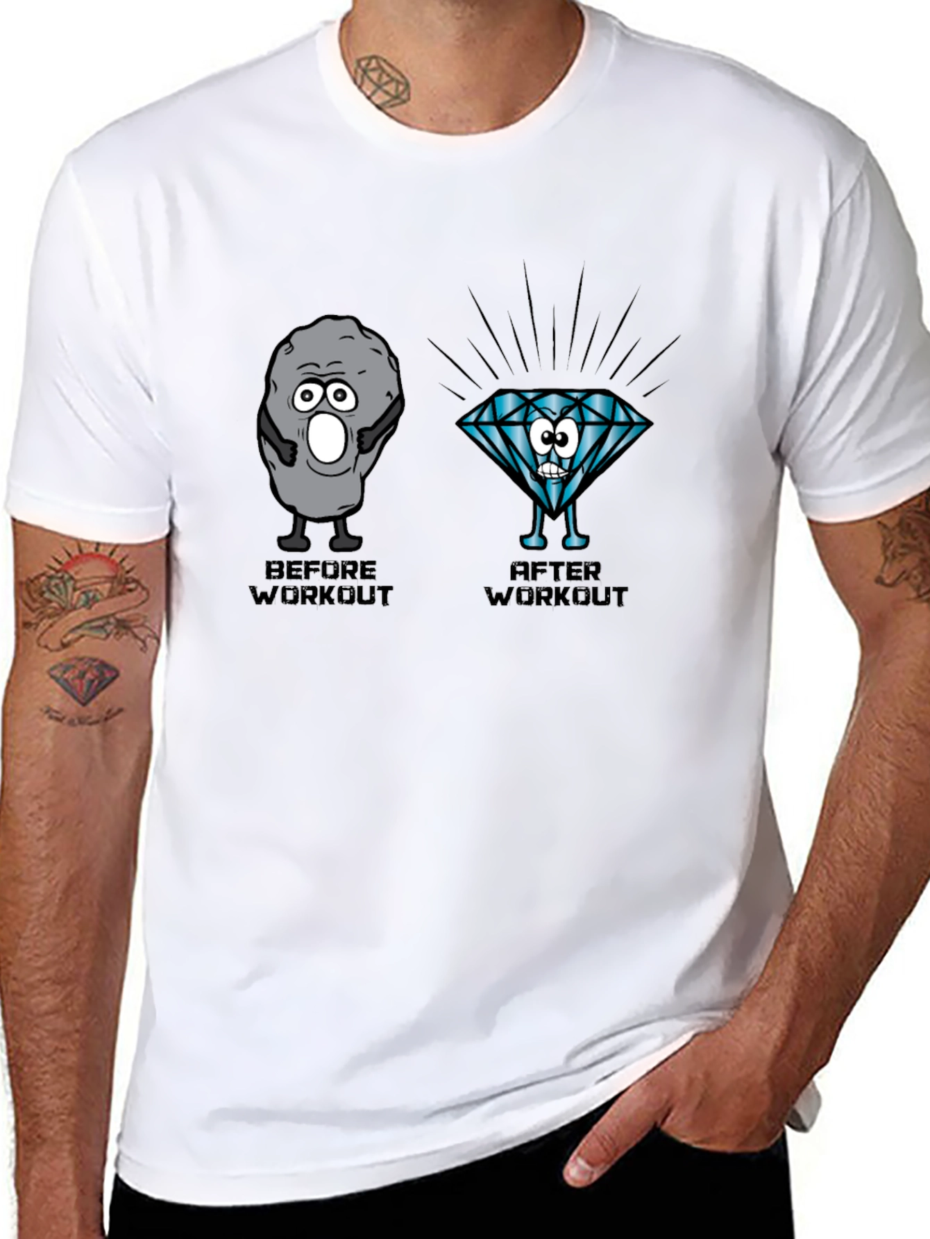 Workout Transformation Graphic Tee