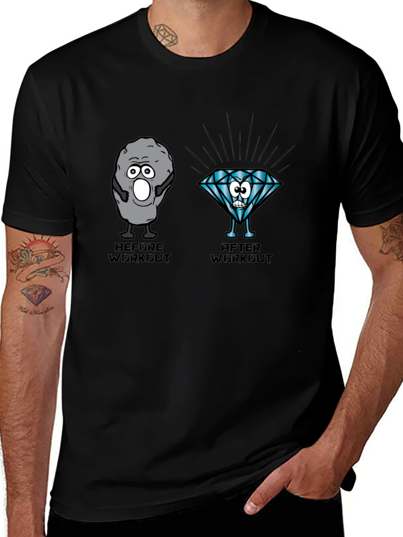 Workout Transformation Graphic Tee