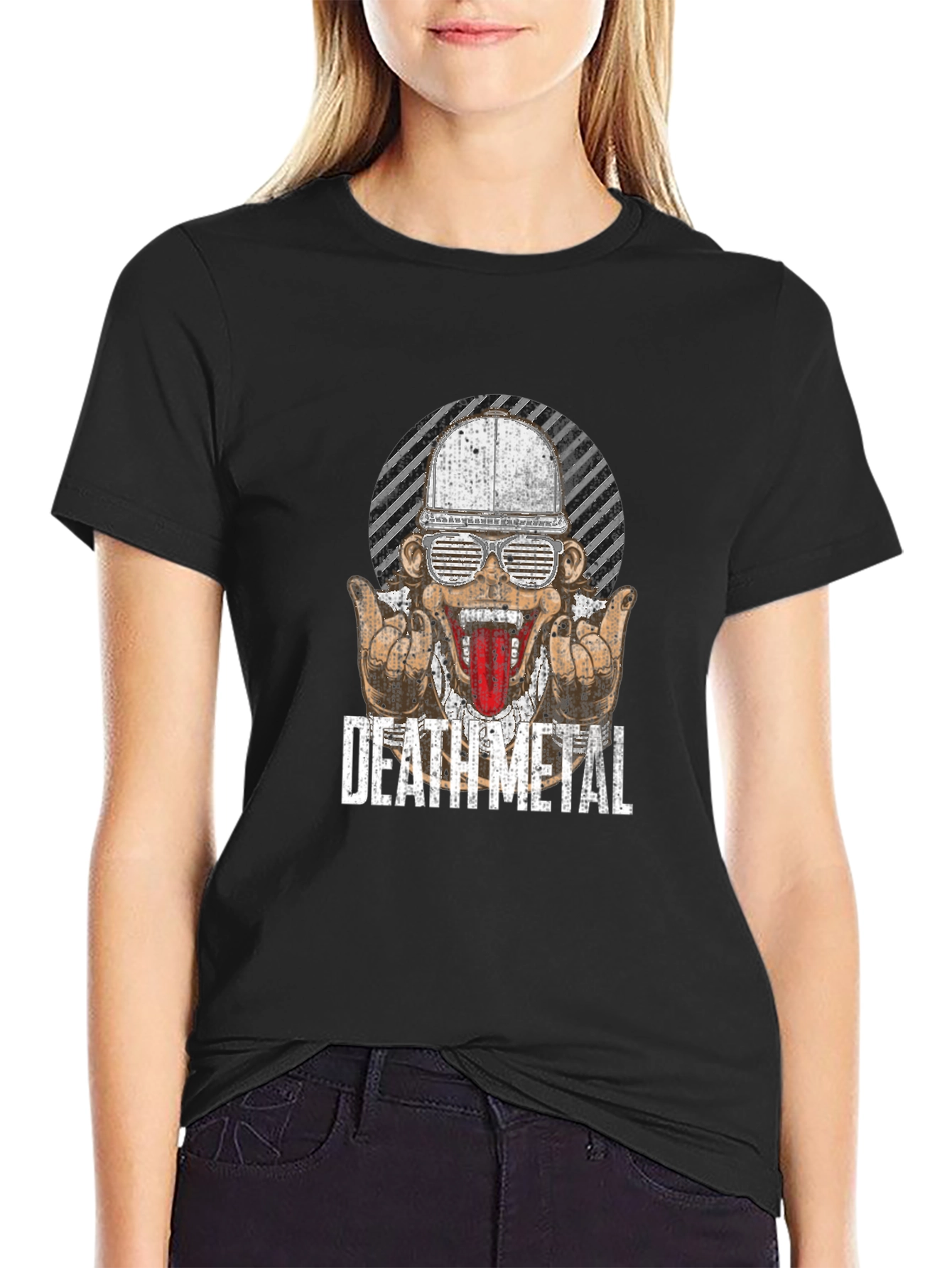 Death Metal Graphic T-Shirt - Edgy Design