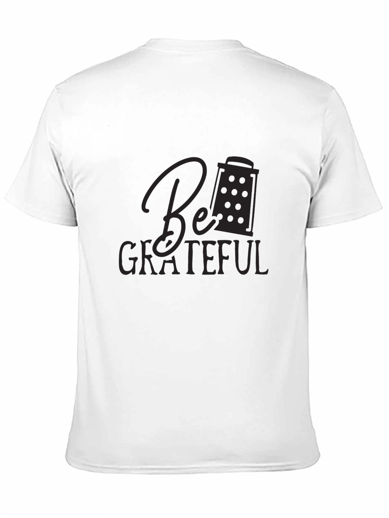 Grateful Graphic Tee - Black Cotton Blend T-Shirt