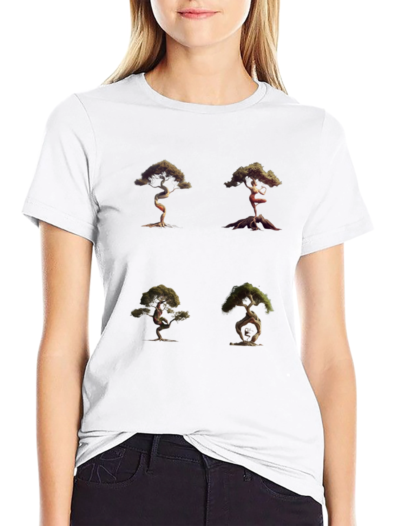 Bonsai Tree Graphic Tee - Unique Nature Art Shirt