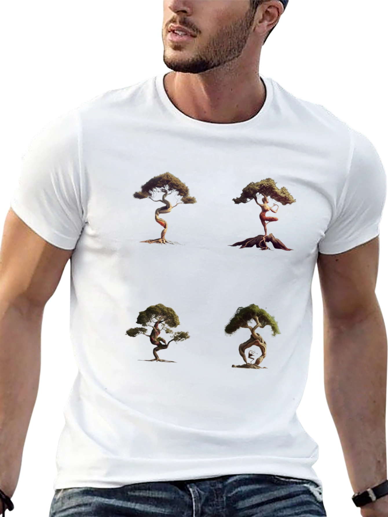 Bonsai Tree Graphic Tee - Unique Nature Art Shirt