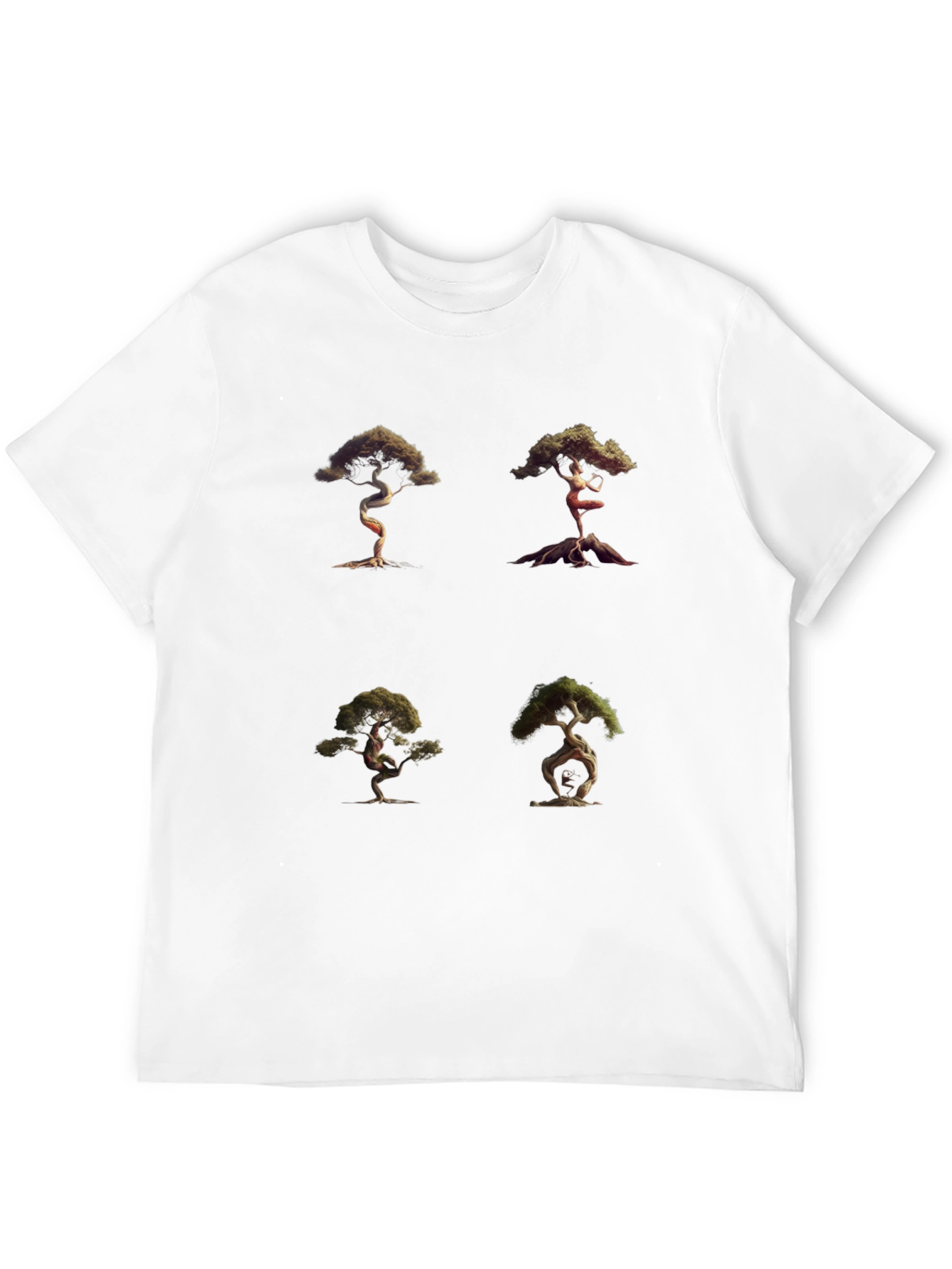 Bonsai Tree Graphic Tee - Unique Nature Art Shirt