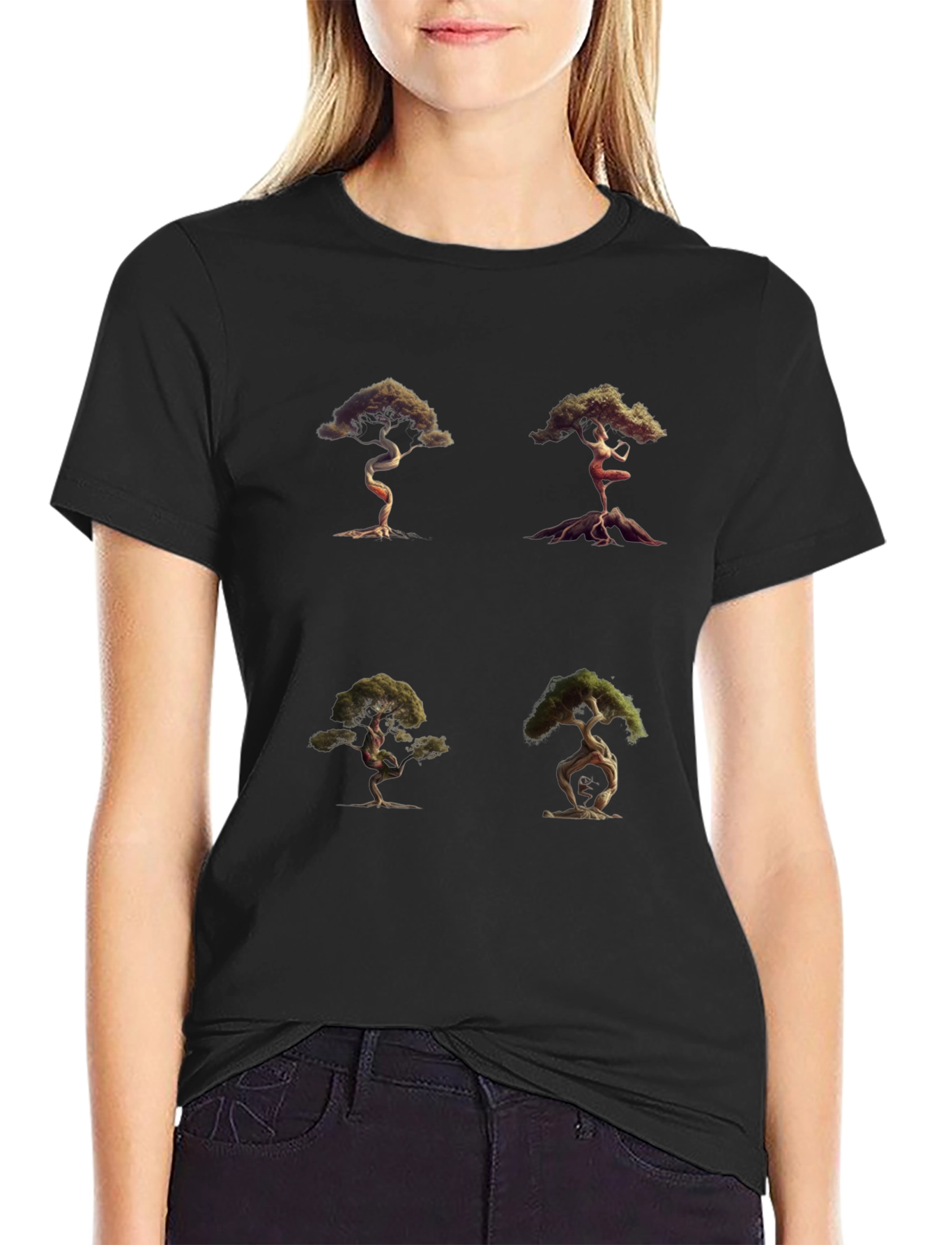 Bonsai Tree Graphic Tee - Unique Nature Art Shirt
