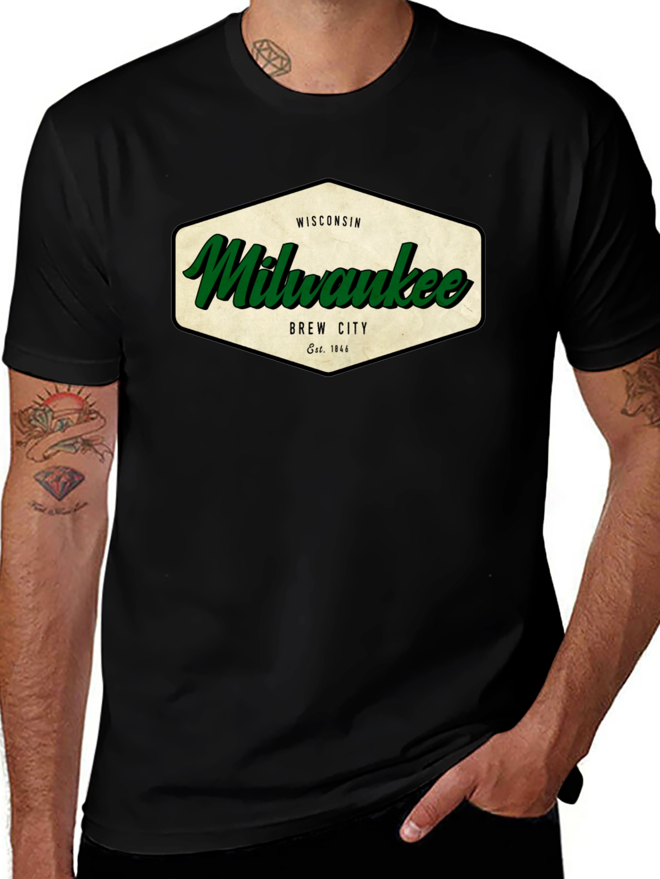 Milwaukee Wisconsin Brew City Graphic T-Shirt