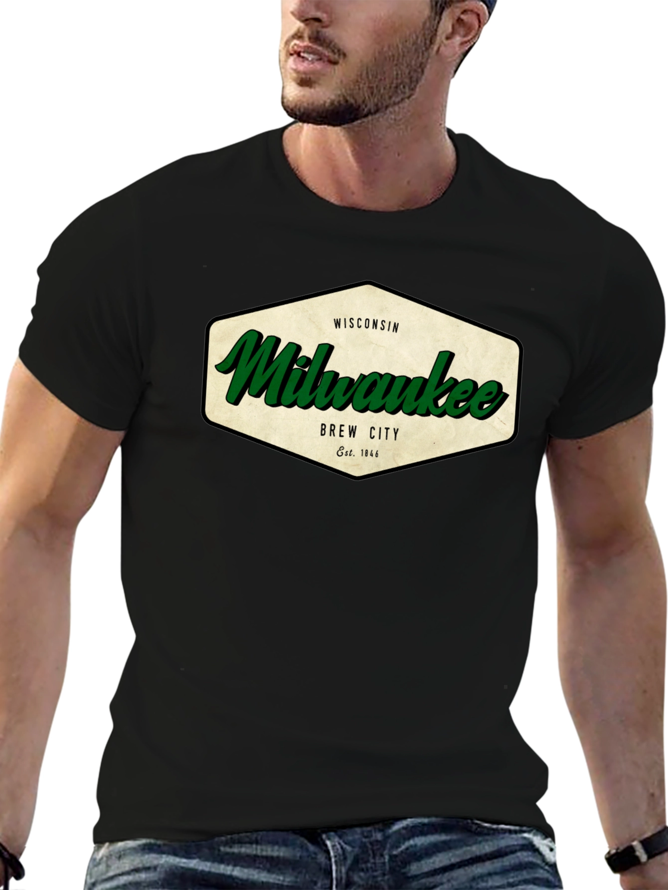 Milwaukee Wisconsin Brew City Graphic T-Shirt
