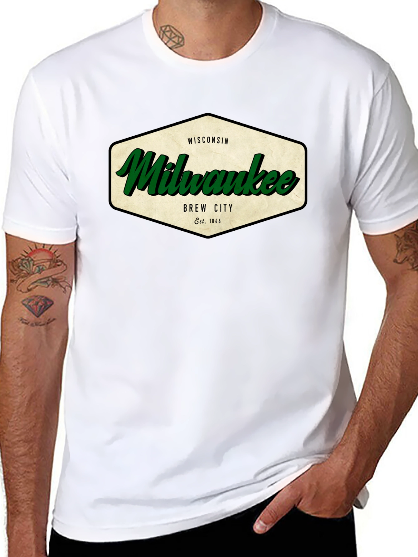 Milwaukee Wisconsin Brew City Graphic T-Shirt