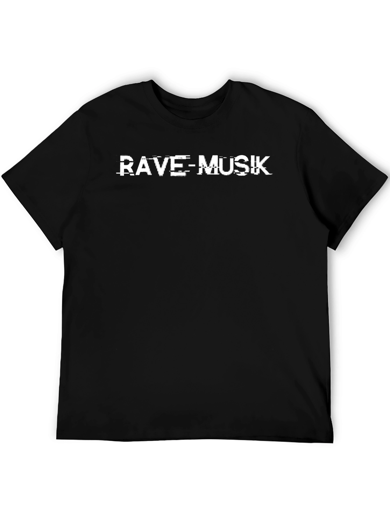 Rave-Musik Graphic Tee - Black Cotton T-Shirt