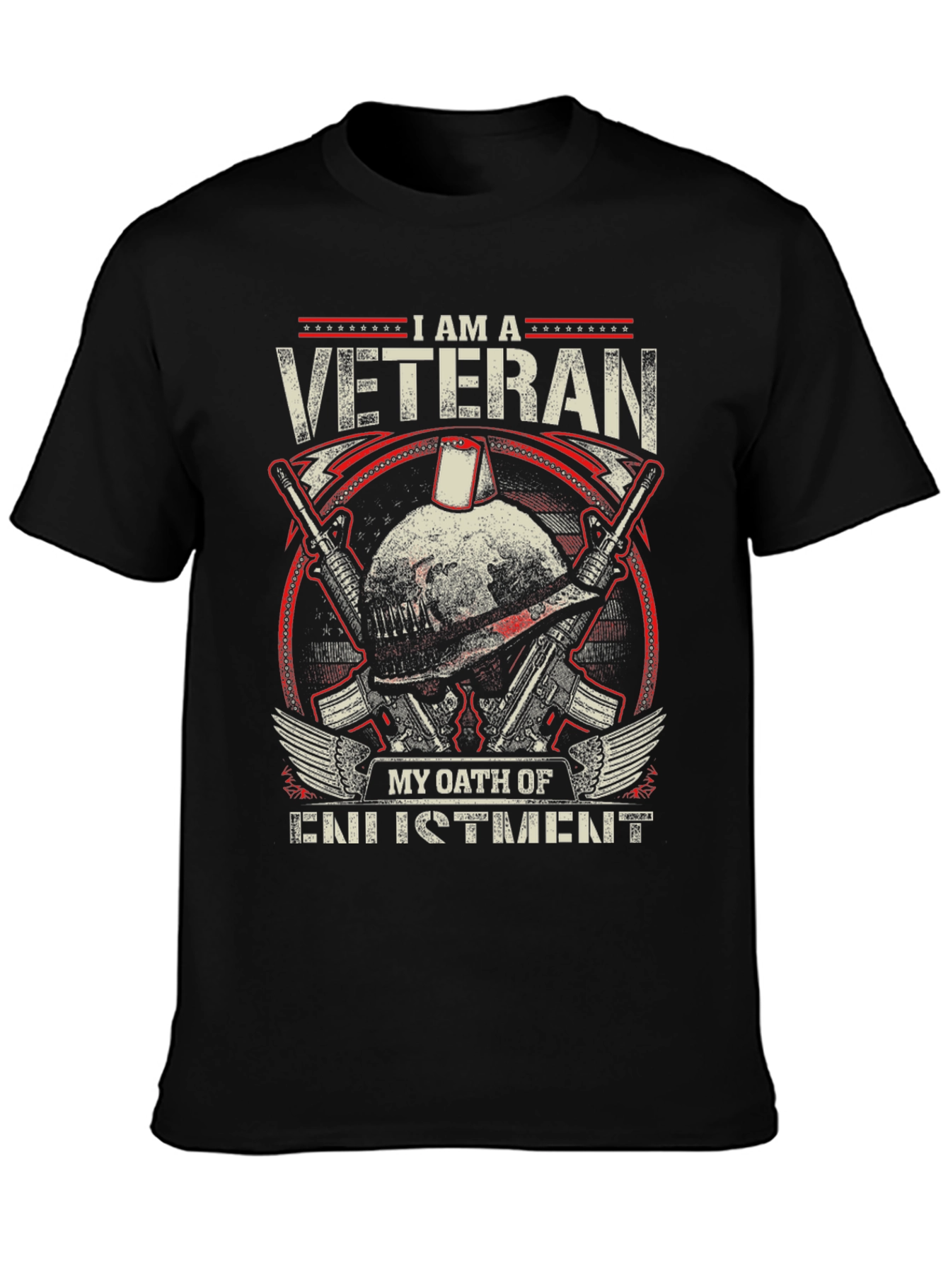 I am a Veteran T-Shirt - Military Oath Design