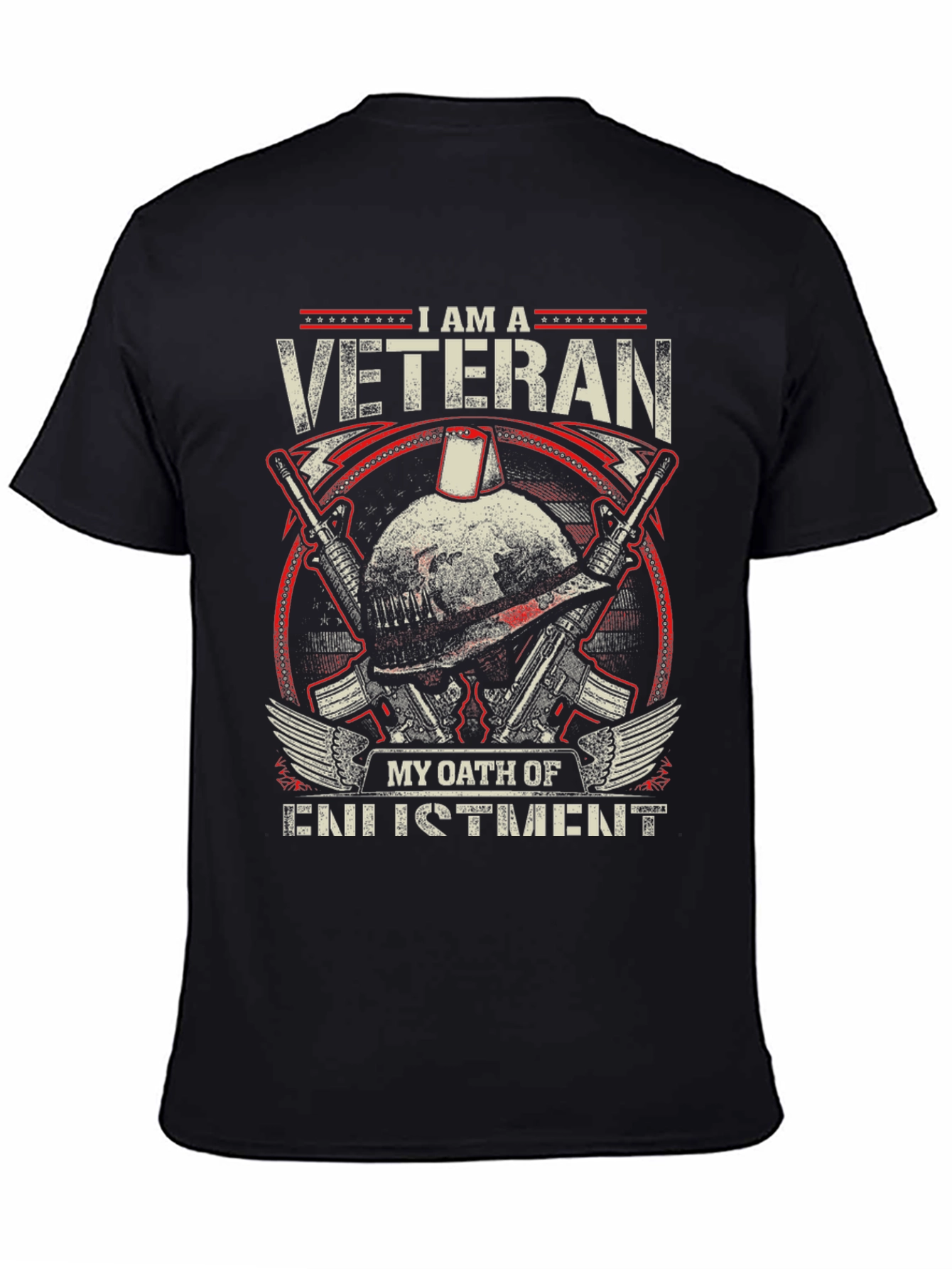 I am a Veteran T-Shirt - Military Oath Design