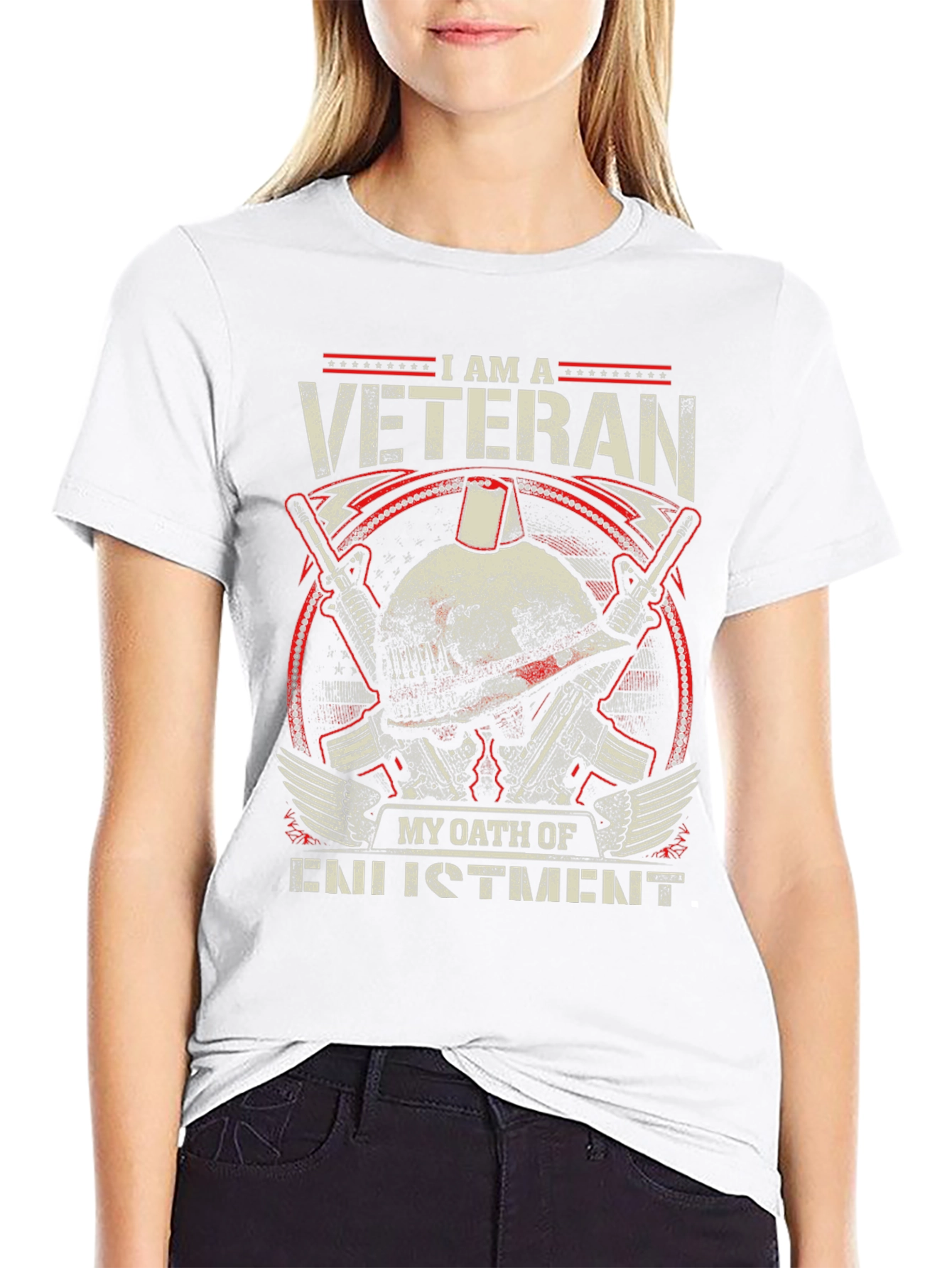 I am a Veteran T-Shirt - Military Oath Design