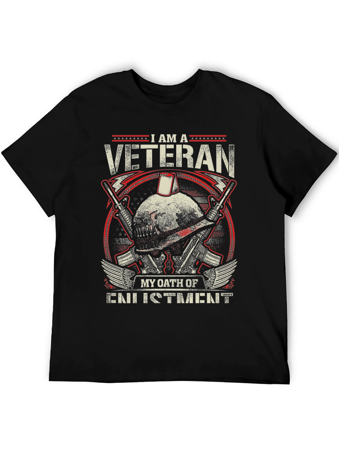 I am a Veteran T-Shirt - Military Oath Design