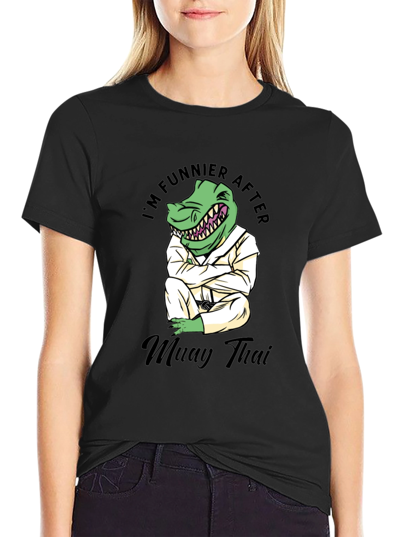 Funny Muay Thai Dinosaur T-Shirt