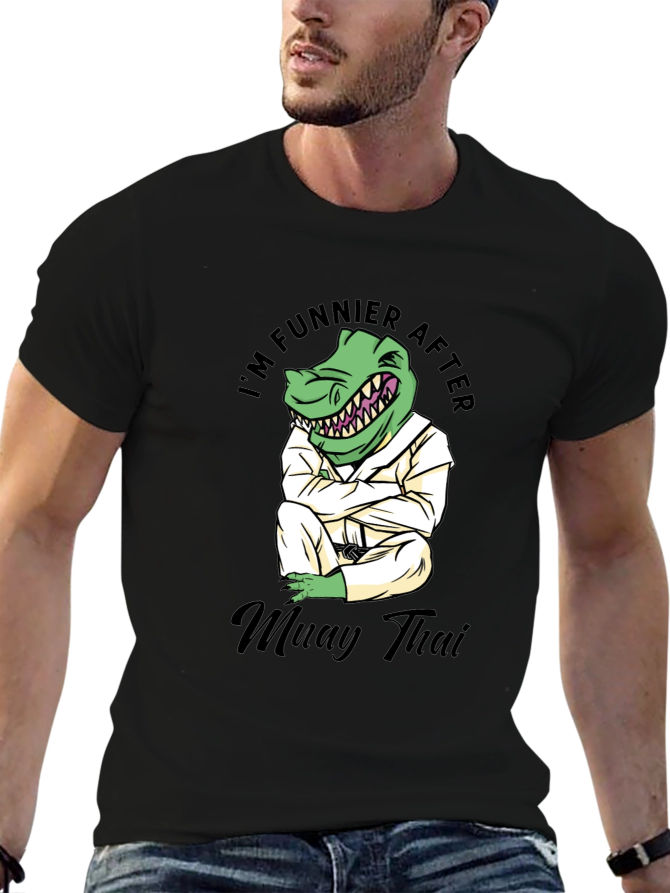 Funny Muay Thai Dinosaur T-Shirt
