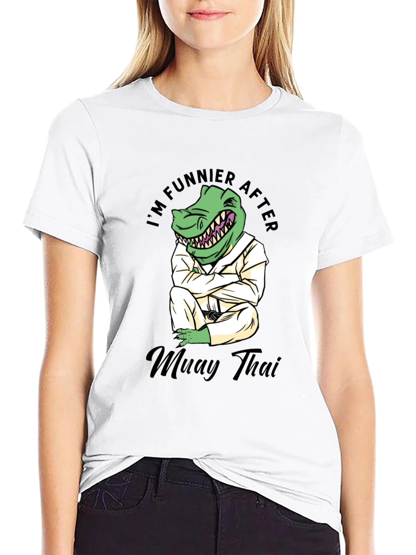 Funny Muay Thai Dinosaur T-Shirt