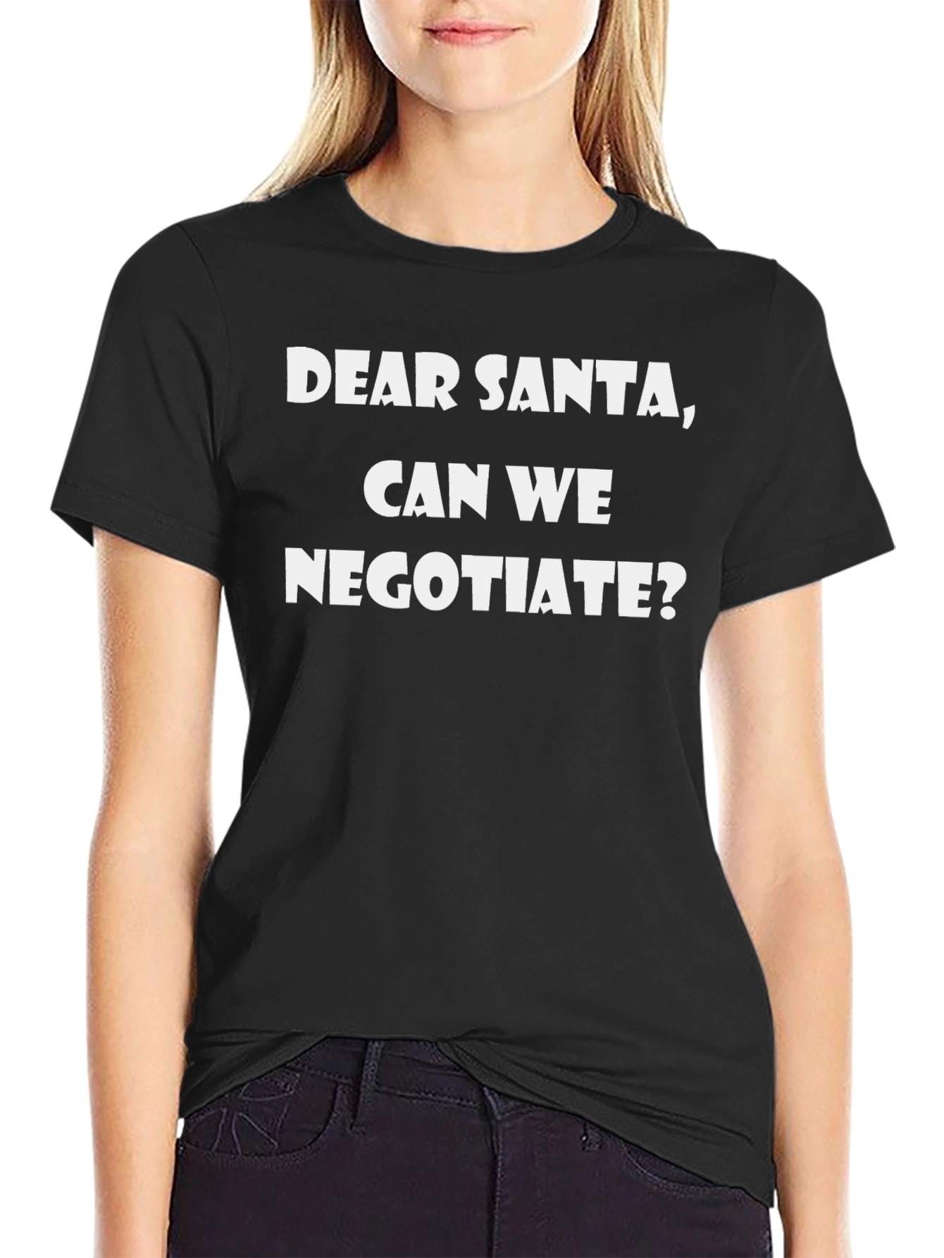 Dear Santa Can We Negotiate? Novelty T-Shirt