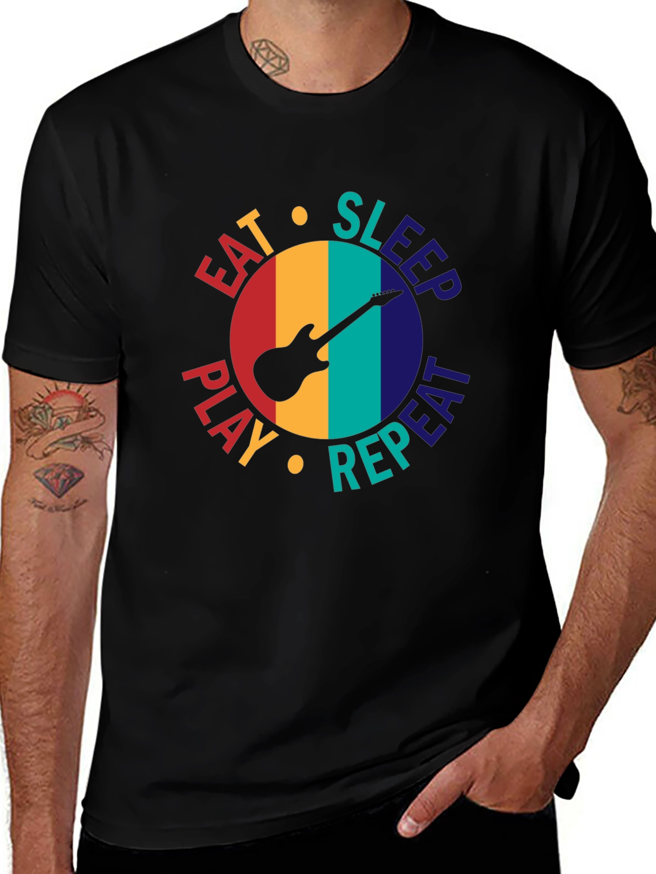 Eat Sleep Play Repeat Graphic Tee