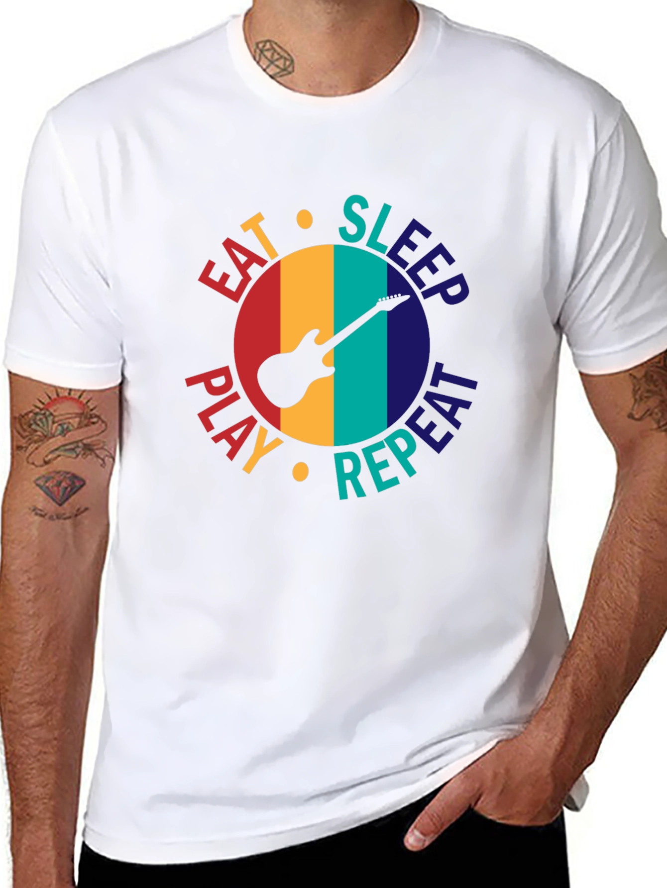 Eat Sleep Play Repeat Graphic Tee