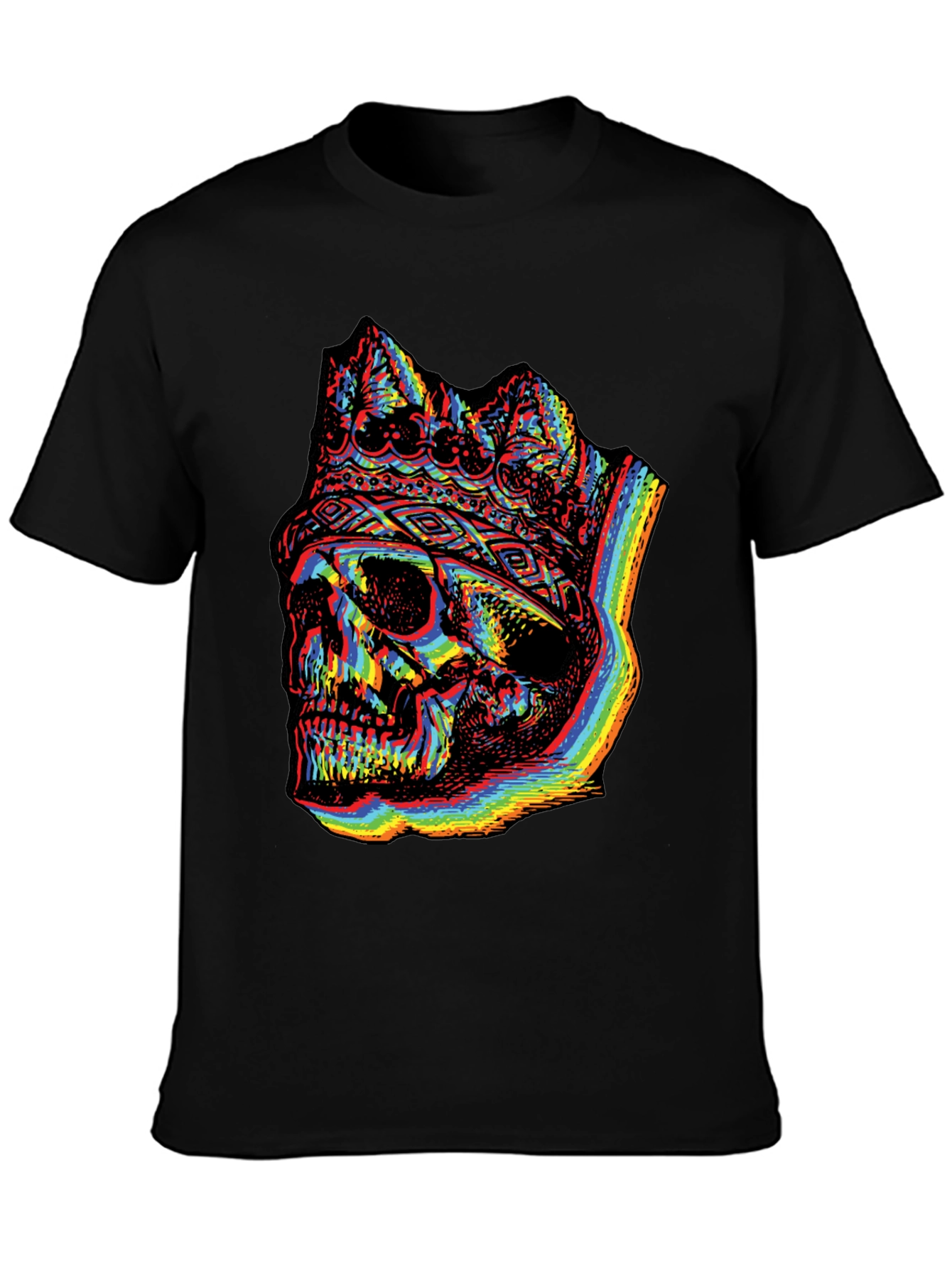 Rainbow Skull King Graphic Tee