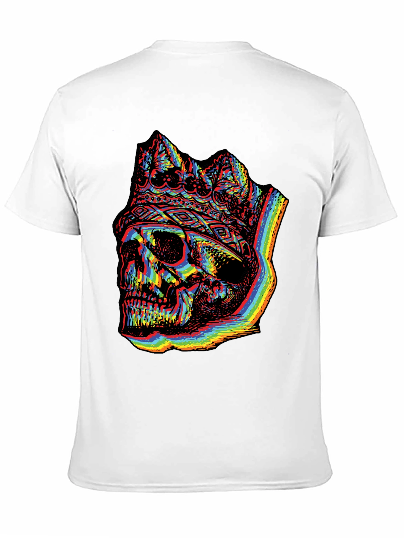 Rainbow Skull King Graphic Tee