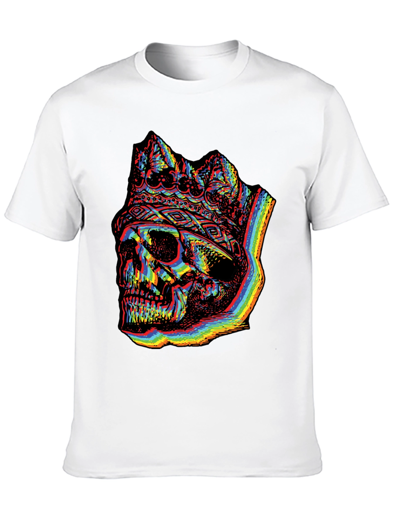 Rainbow Skull King Graphic Tee