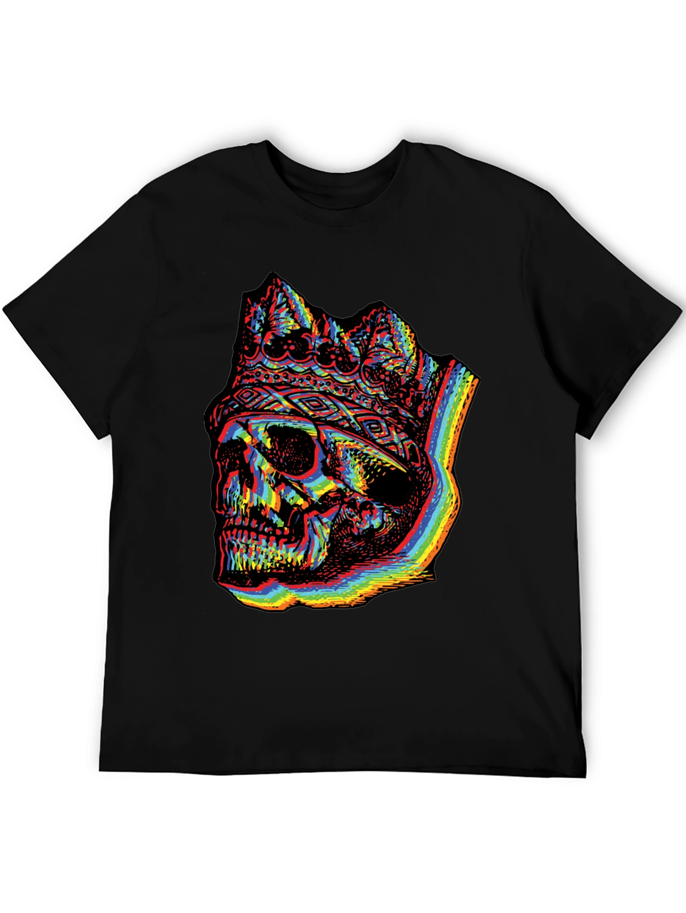 Rainbow Skull King Graphic Tee