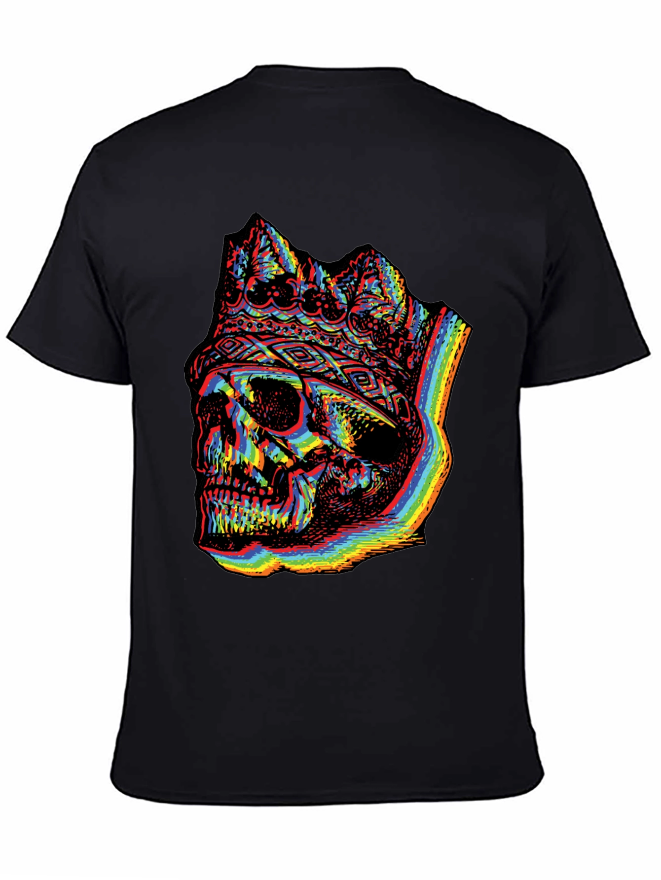 Rainbow Skull King Graphic Tee