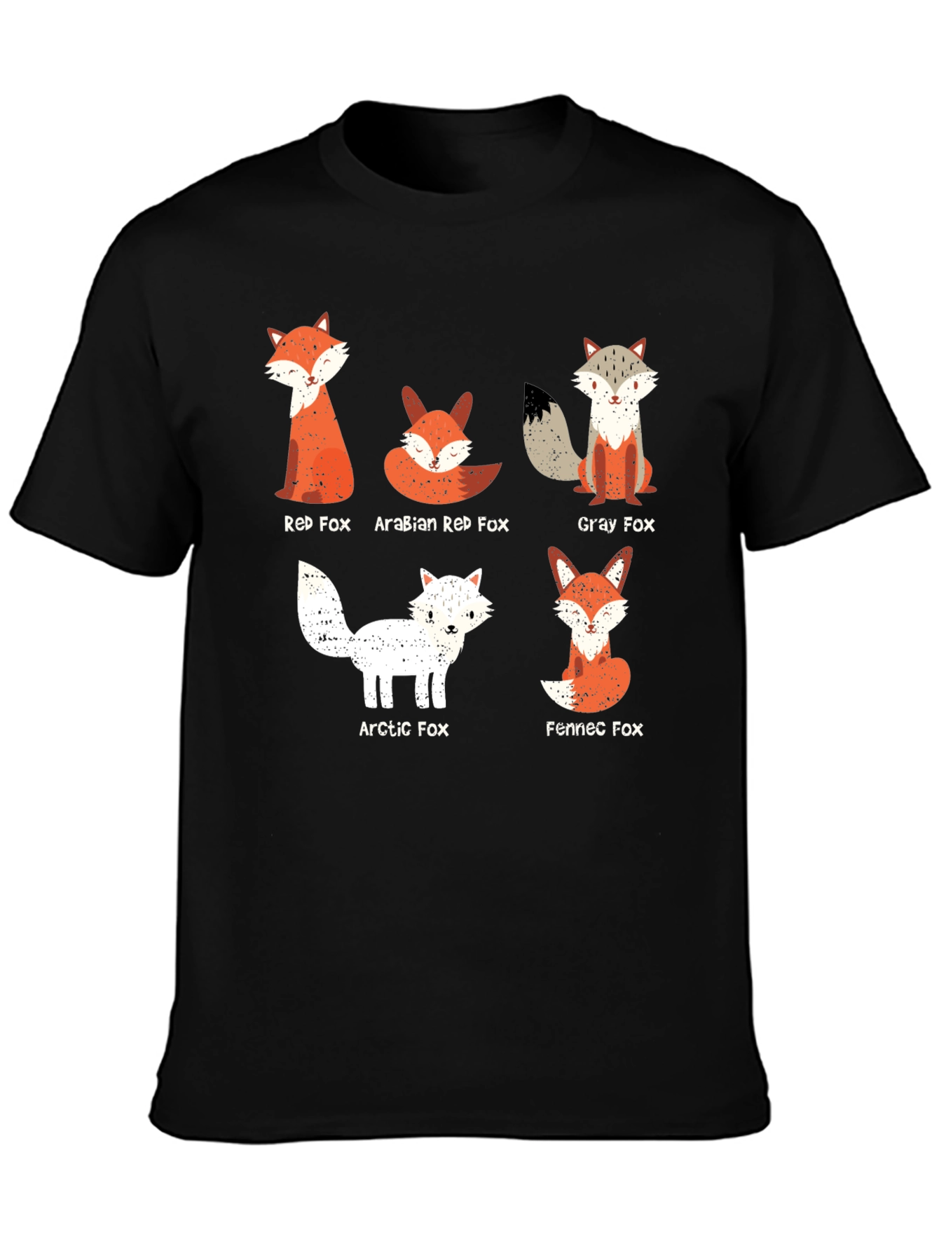 Fox Breed Graphic Tee - Mens Black Cotton T-Shirt