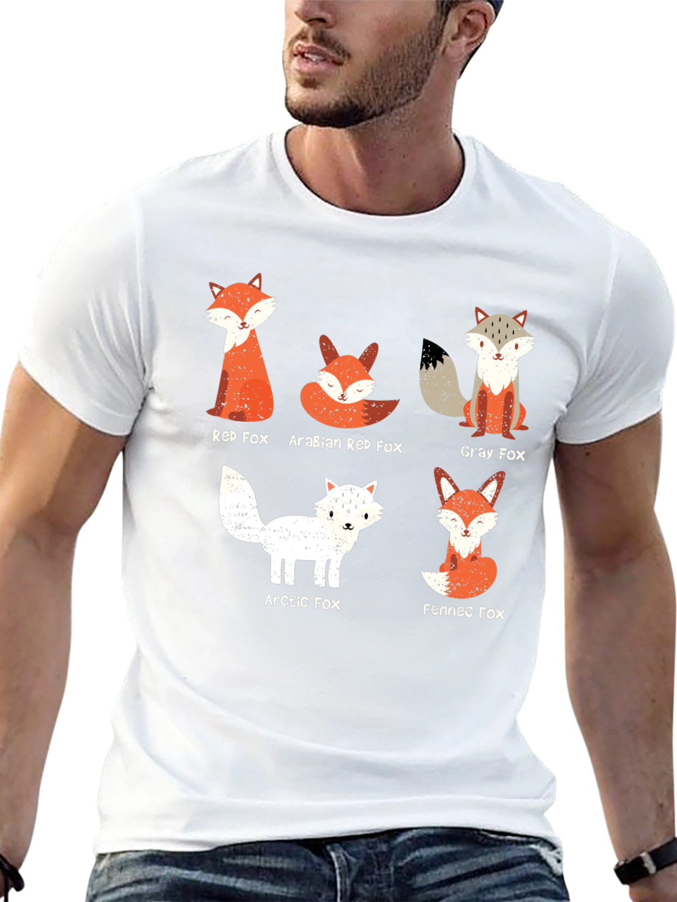 Fox Breed Graphic Tee - Mens Black Cotton T-Shirt