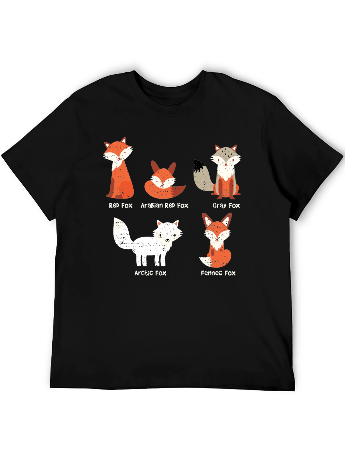 Fox Breed Graphic Tee - Mens Black Cotton T-Shirt
