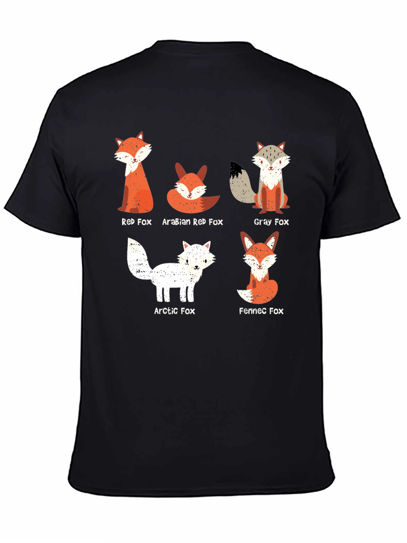 Fox Breed Graphic Tee - Mens Black Cotton T-Shirt