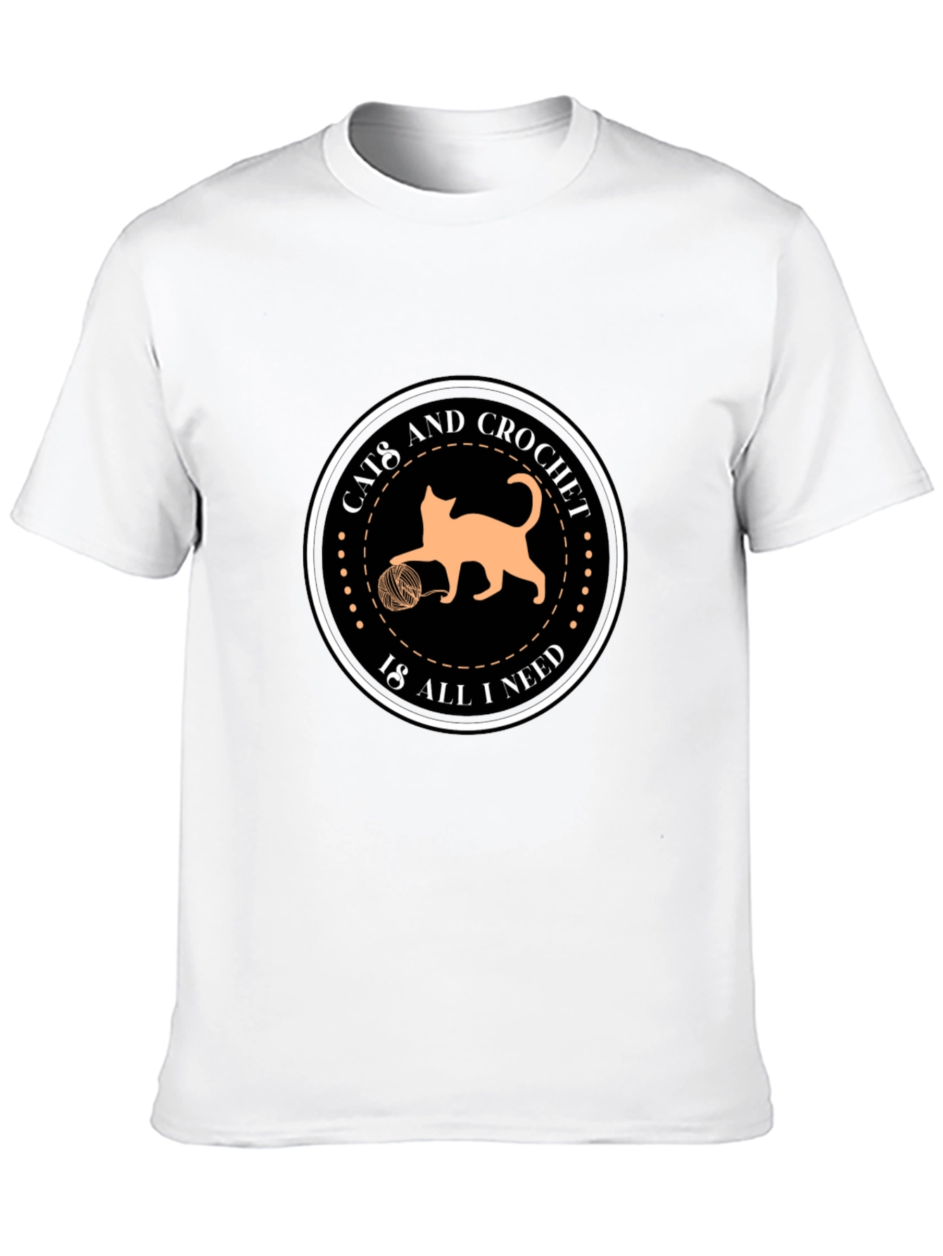 Cats and Crochet Graphic T-Shirt