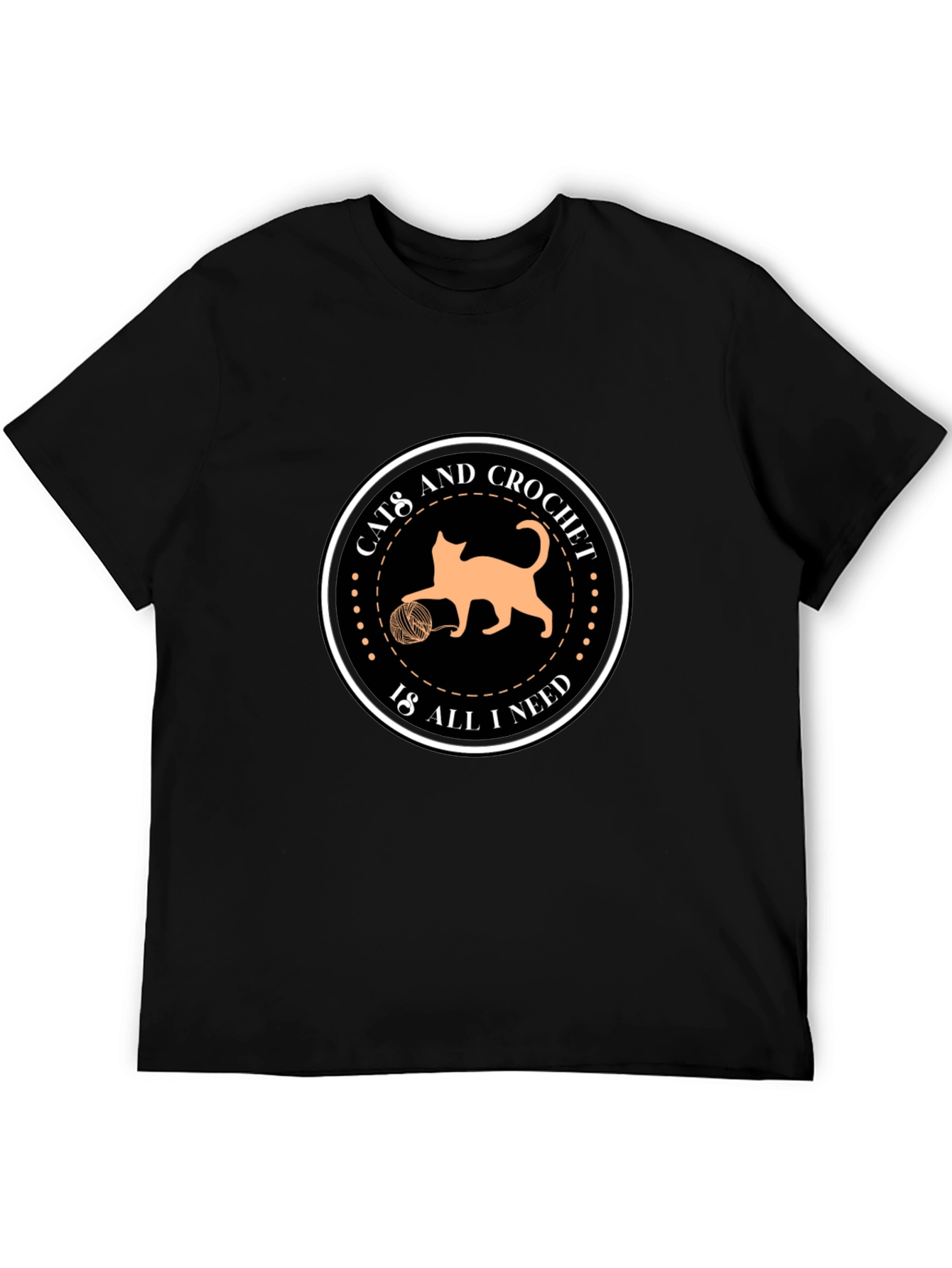 Cats and Crochet Graphic T-Shirt