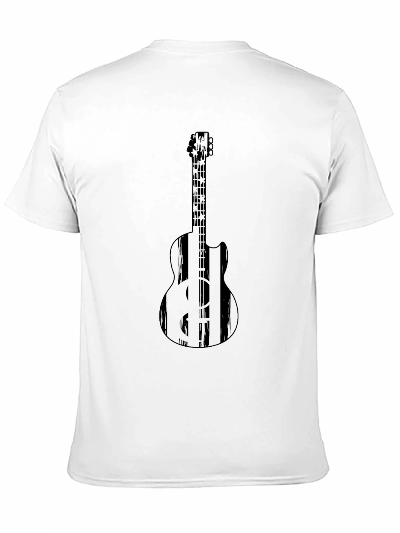 Guitar Graphic Black T-Shirt - Musician Style