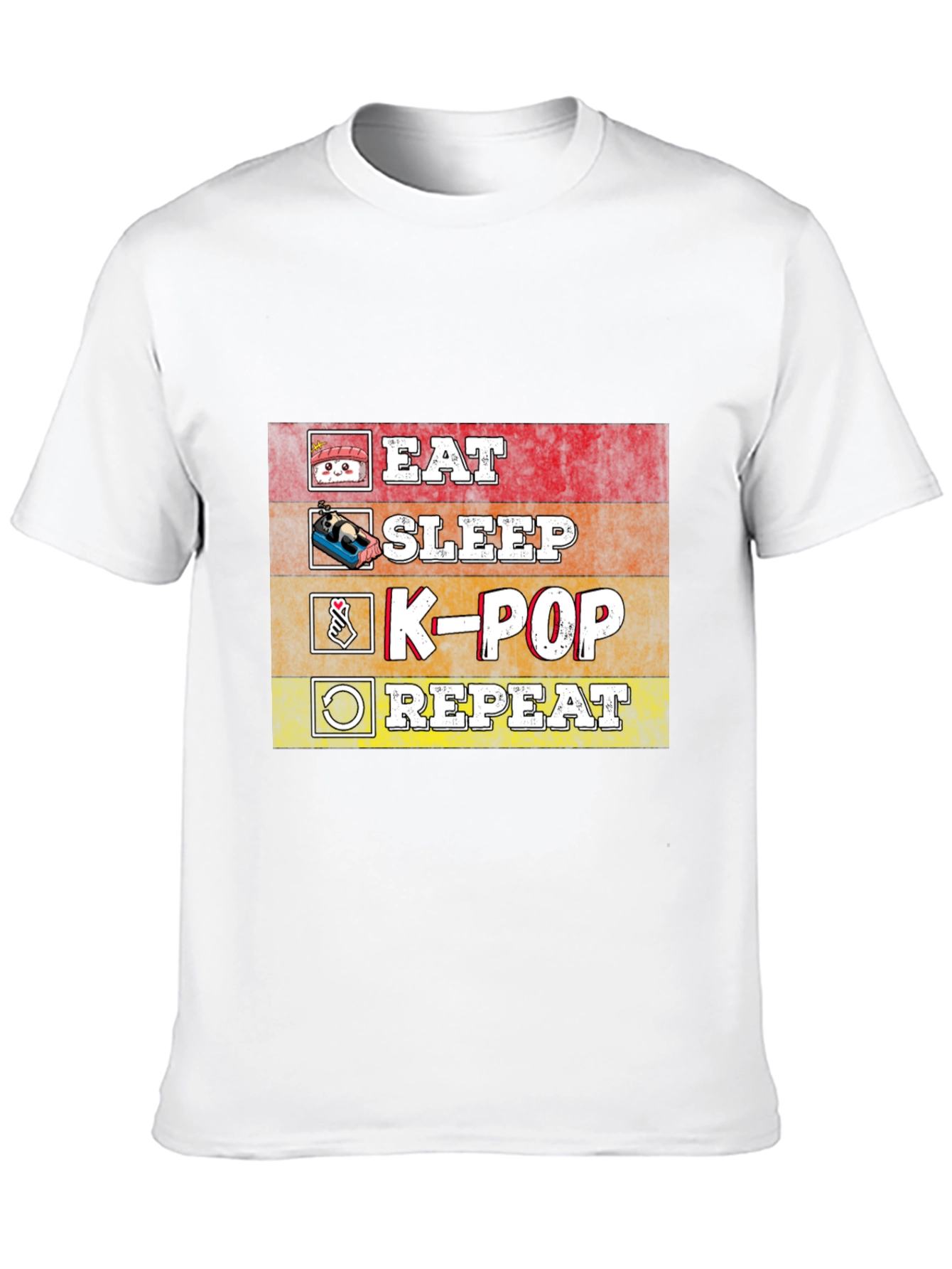 Eat Sleep K-Pop Repeat T-Shirt