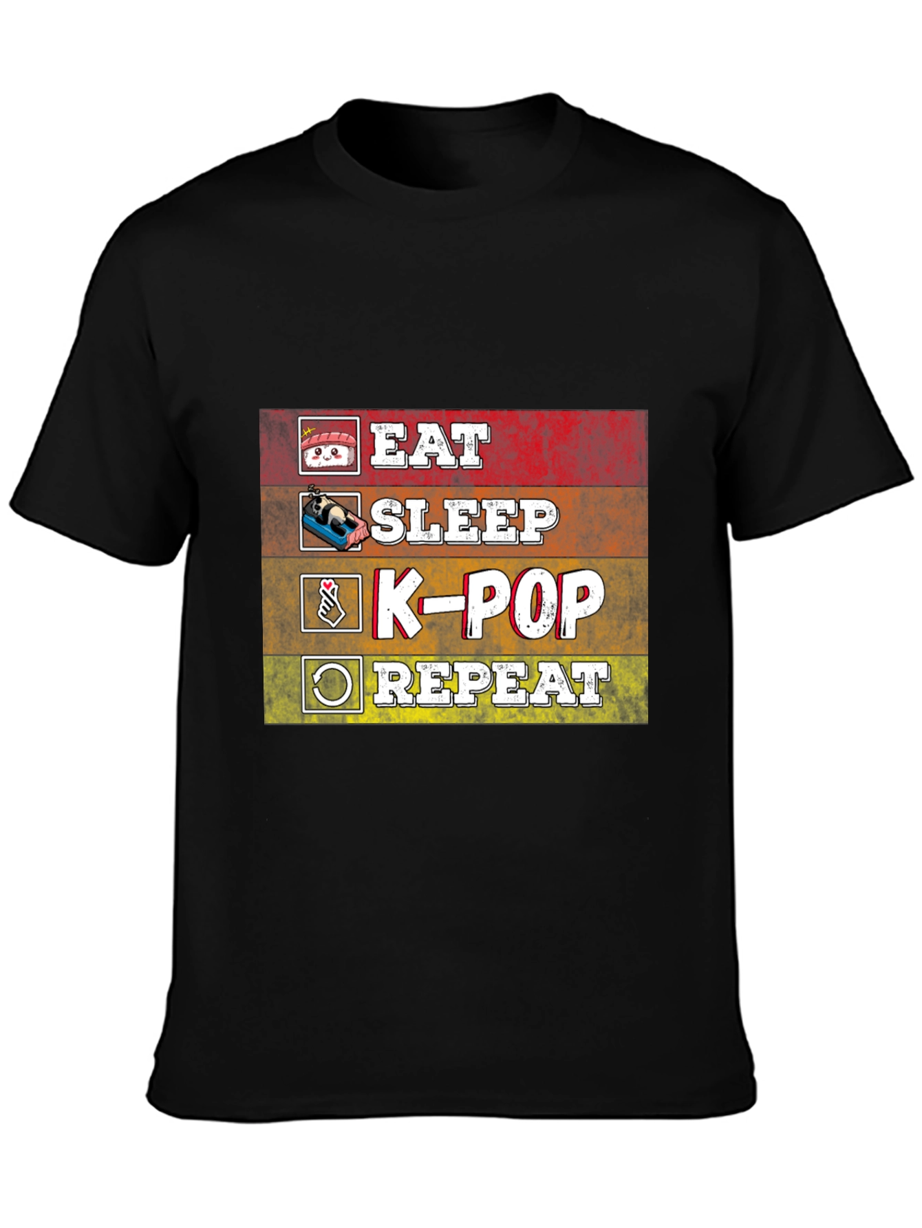 Eat Sleep K-Pop Repeat T-Shirt