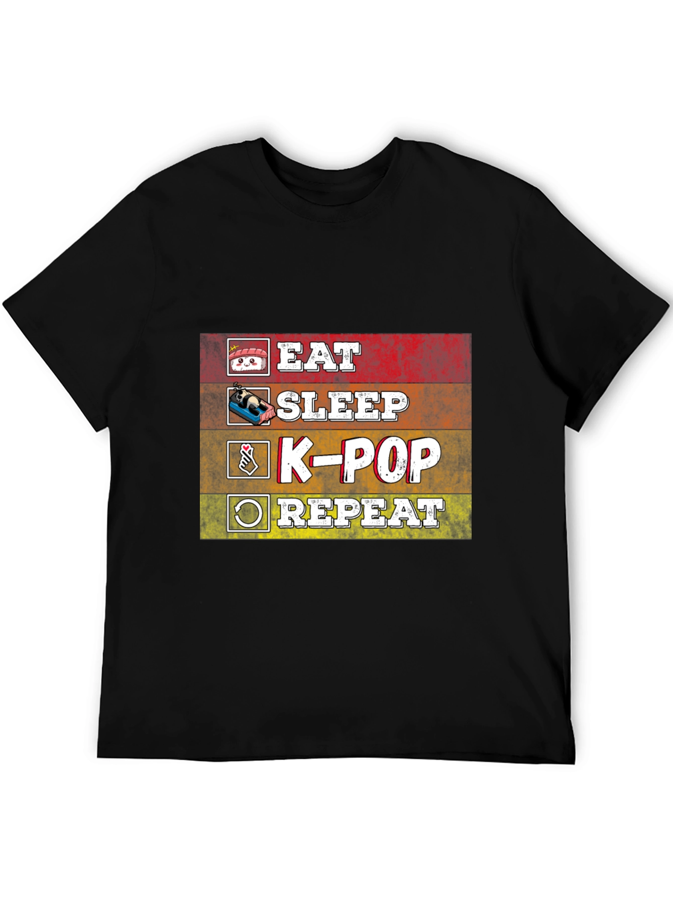 Eat Sleep K-Pop Repeat T-Shirt