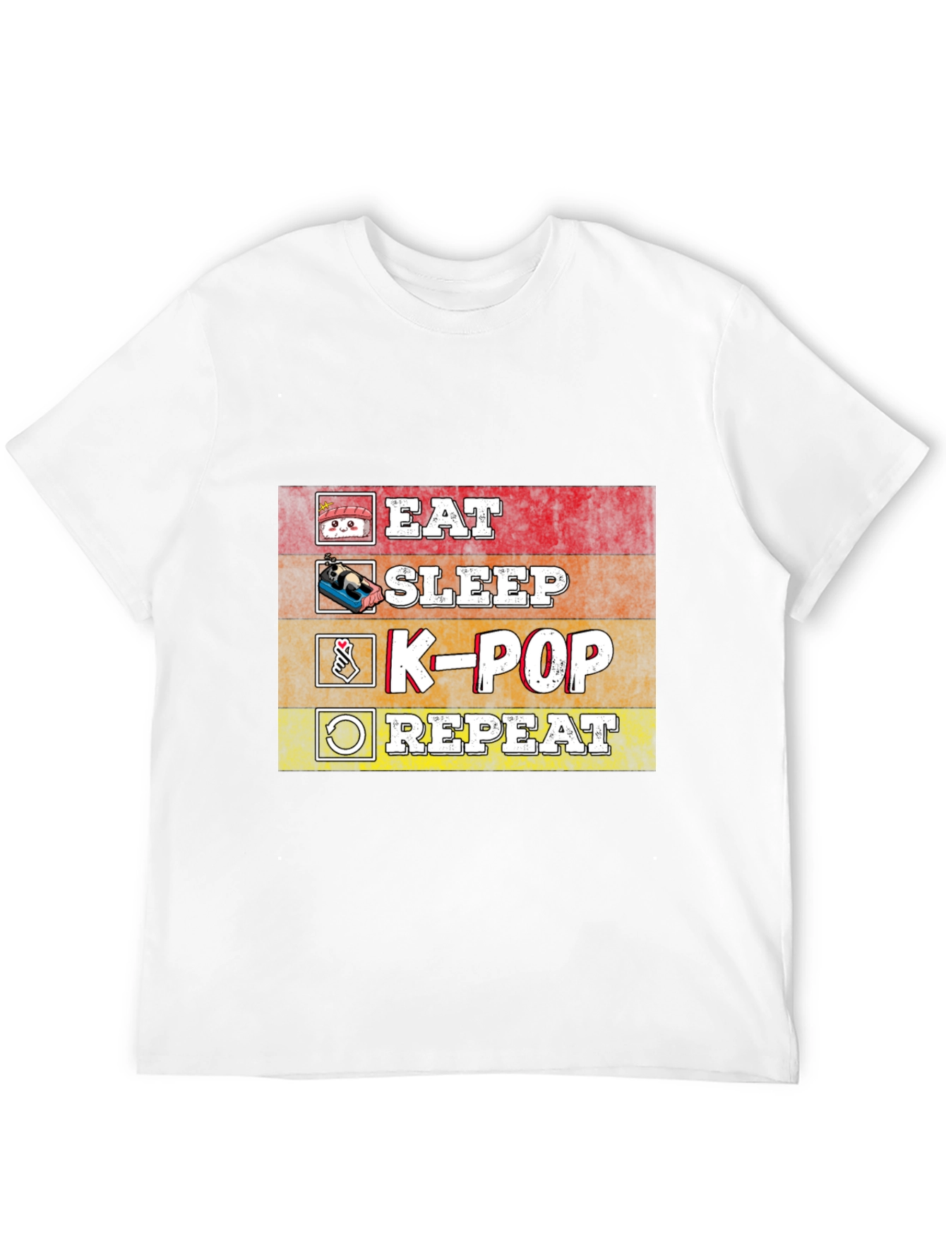 Eat Sleep K-Pop Repeat T-Shirt
