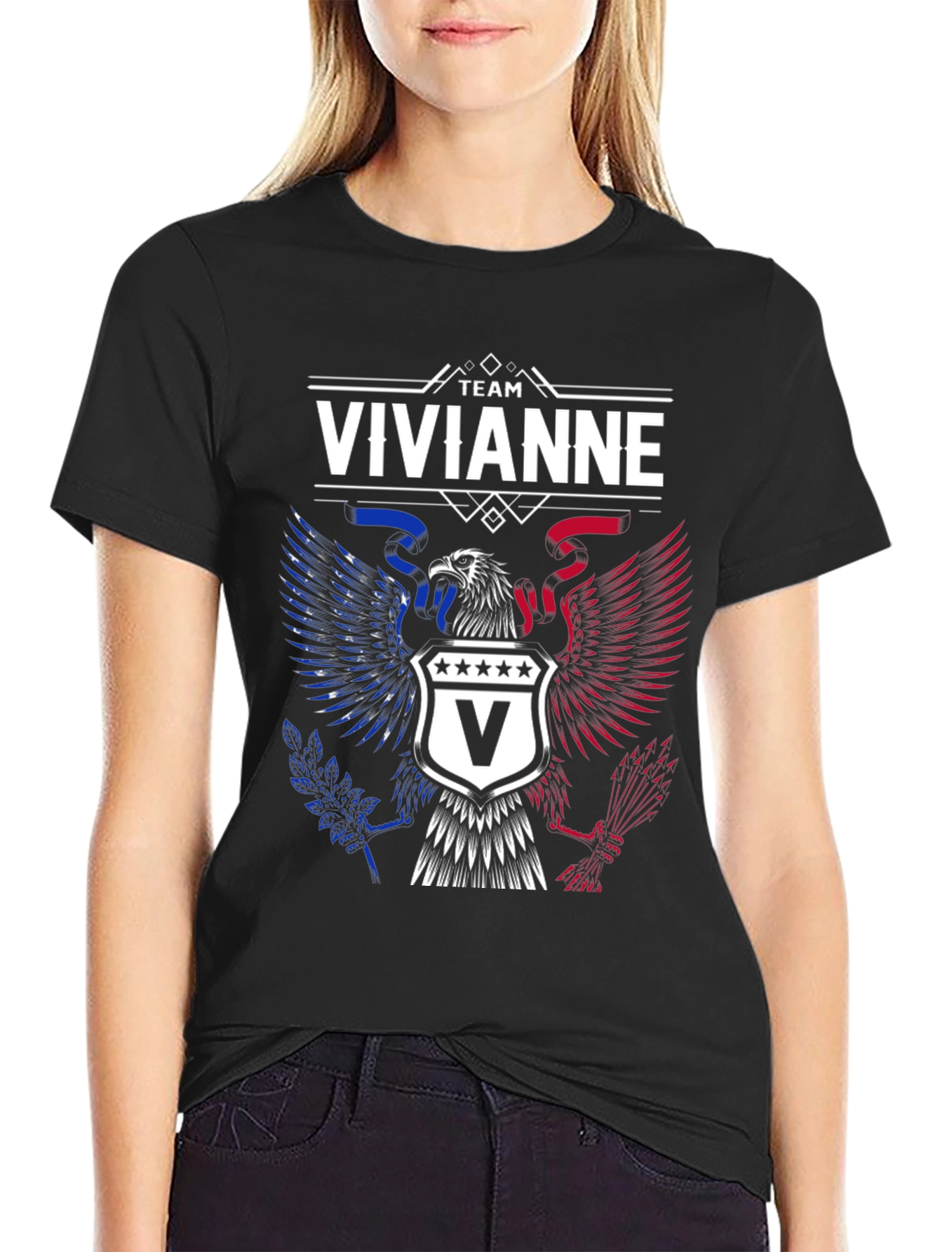 Team Vivianne Eagle Crest Graphic T-Shirt