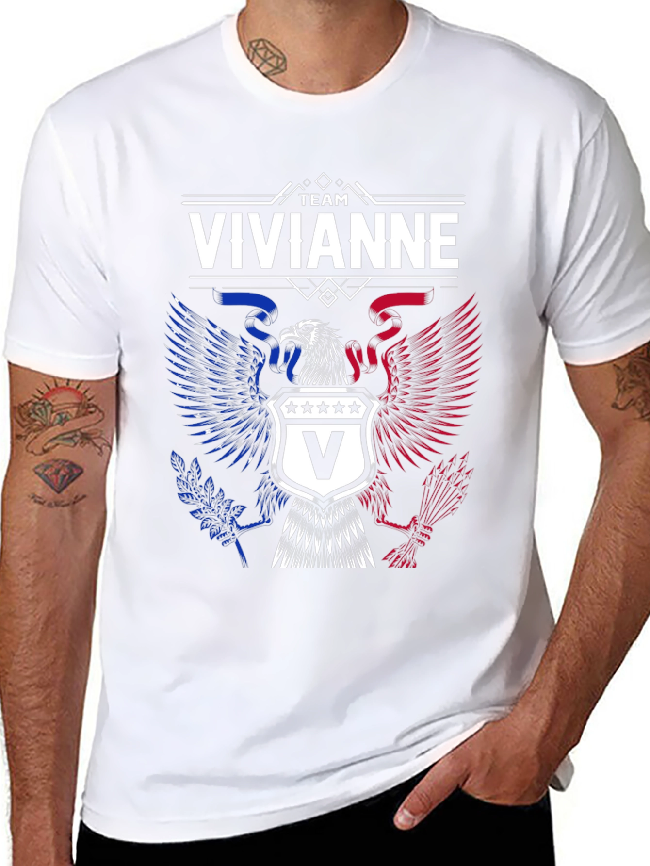 Team Vivianne Eagle Crest Graphic T-Shirt