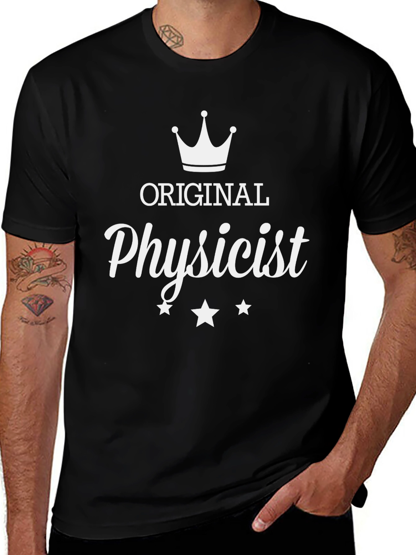 Original Physicist T-Shirt - Black Crew Neck