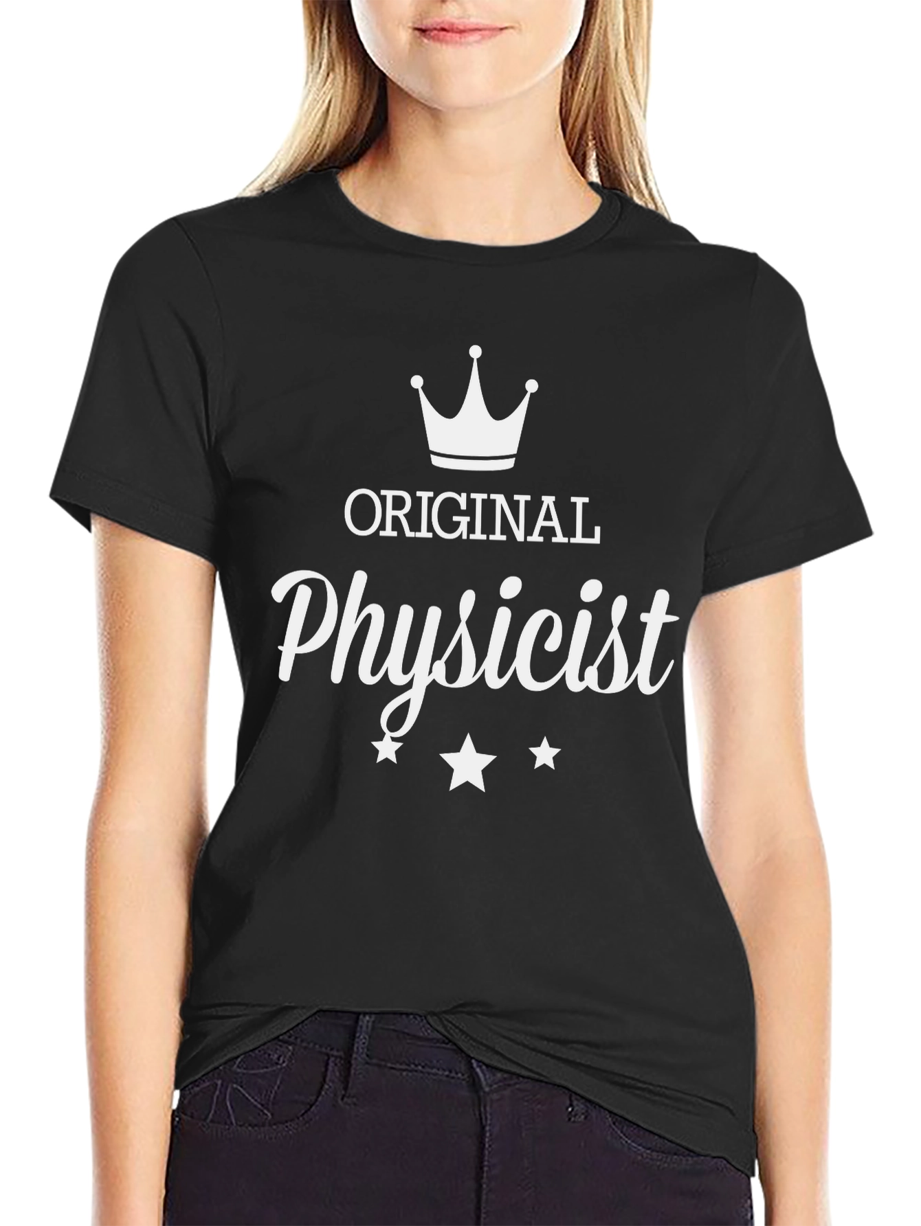 Original Physicist T-Shirt - Black Crew Neck