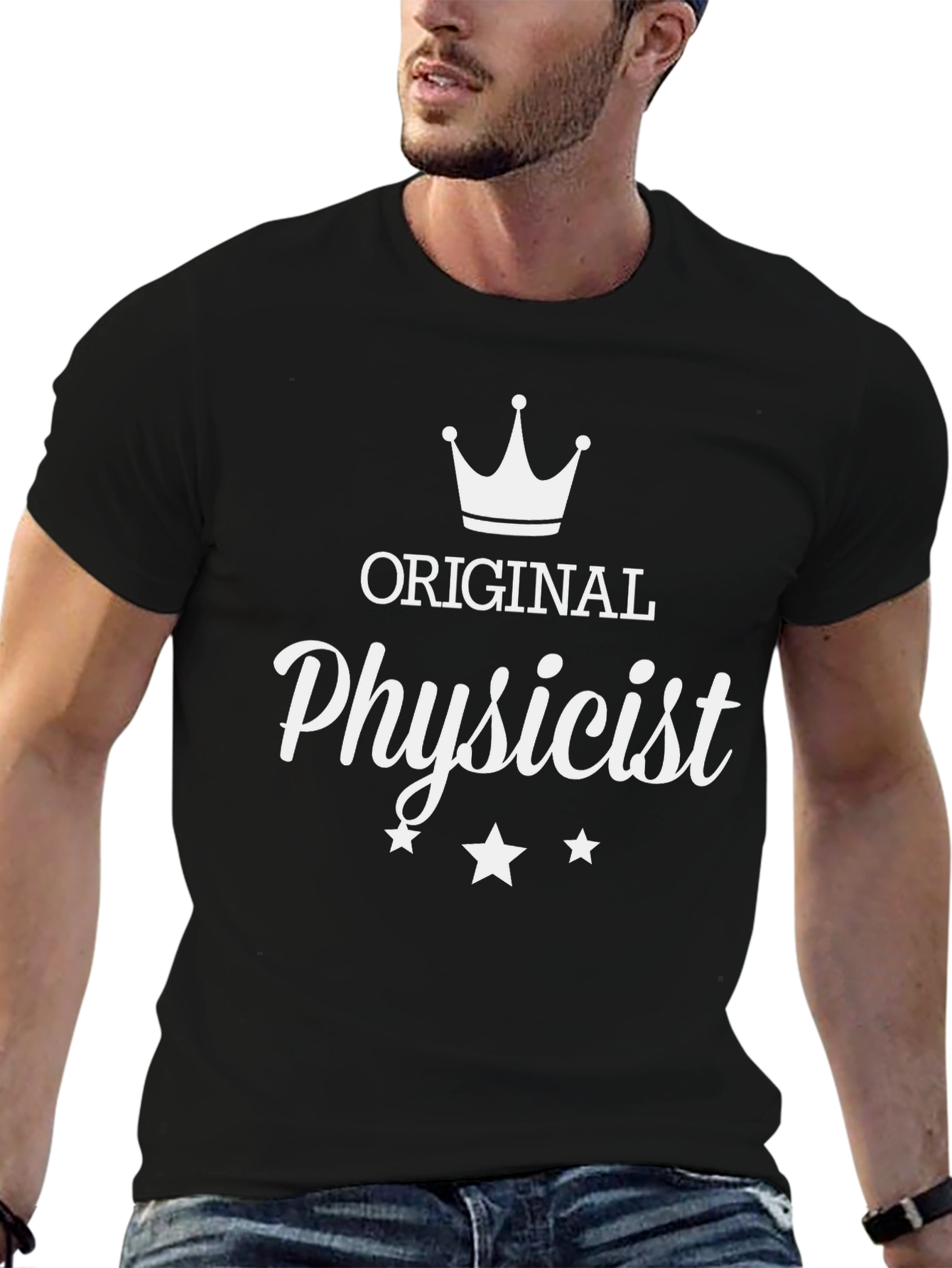 Original Physicist T-Shirt - Black Crew Neck